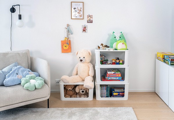 SmartStore Module säilytyslaatikot lastenhuoneessa