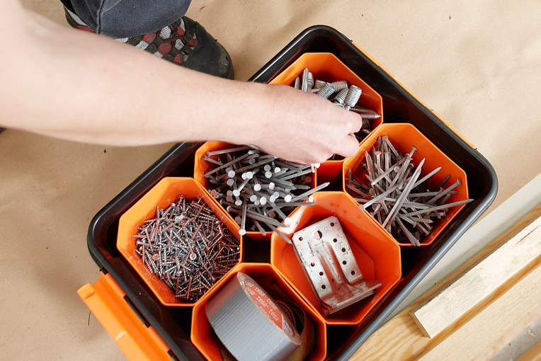 SmartStore Pro storage box with inserts inside